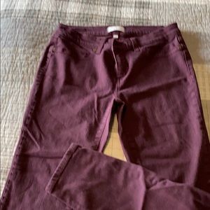 Plum jeggings